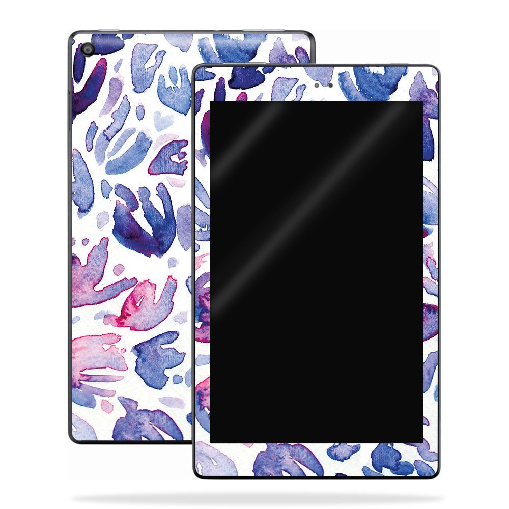 MightySkins Skin Compatible with Amazon Kindle Fire HD 8 (2017) - Blue Petals | Protective, Durable, and Unique Vinyl Decal wrap Cover | Easy to Apply, Remove, and Change Styles | Made in The USA