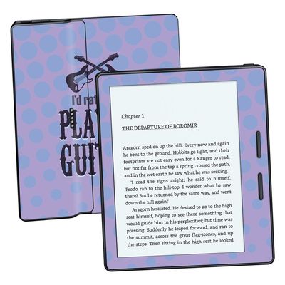 MightySkins Skin Compatible with Amazon Kindle Oasis 6" (8th Gen) - Playing Guitar | Protective, Durable, and Unique Vinyl Decal wrap Cover | Easy to Apply, Remove | Made in The USA