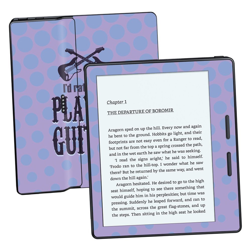 MightySkins Skin Compatible with Amazon Kindle Oasis 6" (8th Gen) - Playing Guitar | Protective, Durable, and Unique Vinyl Decal wrap Cover | Easy to Apply, Remove | Made in The USA