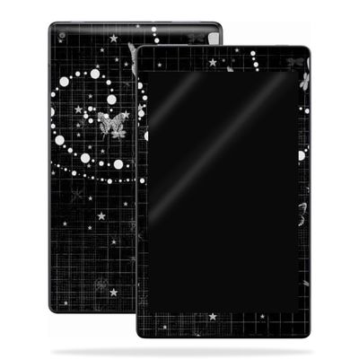 MightySkins Skin Compatible with Amazon Kindle Fire HD 8 (2017) - Black Butterfly | Protective, Durable, and Unique Vinyl Decal wrap Cover | Easy to Apply, Remove, and Change Styles | Made in The USA