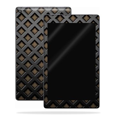 MightySkins Skin Compatible with Amazon Kindle Fire HD 10 (2017) - Black Wall | Protective, Durable, and Unique Vinyl Decal wrap Cover | Easy to Apply, Remove, and Change Styles | Made in The USA