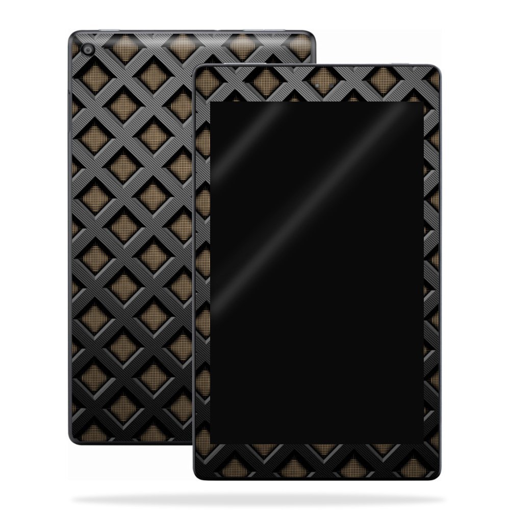 MightySkins Skin Compatible with Amazon Kindle Fire HD 10 (2017) - Black Wall | Protective, Durable, and Unique Vinyl Decal wrap Cover | Easy to Apply, Remove, and Change Styles | Made in The USA