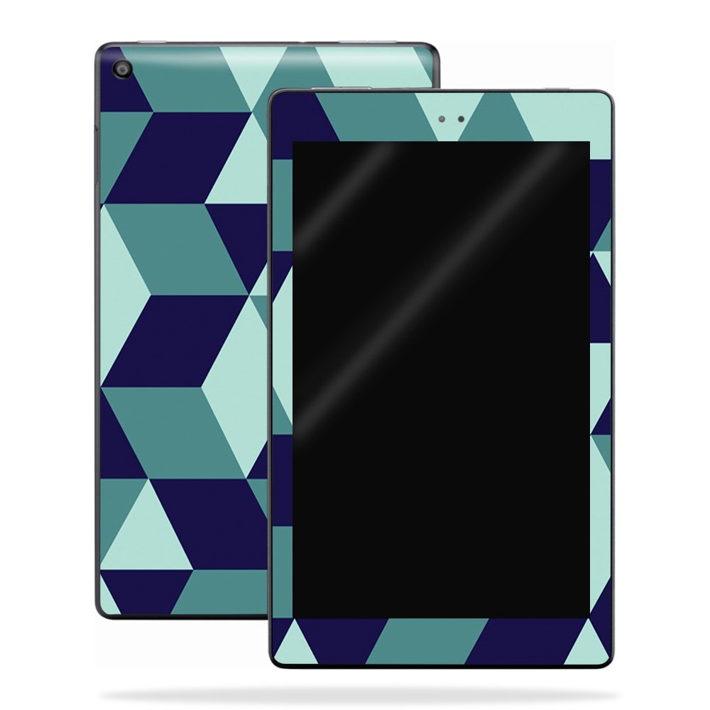 MightySkins Skin Compatible with Amazon Kindle Fire HD 10 (2017) - Geo Tile | Protective, Durable, and Unique Vinyl Decal wrap Cover | Easy to Apply, Remove, and Change Styles | Made in The USA