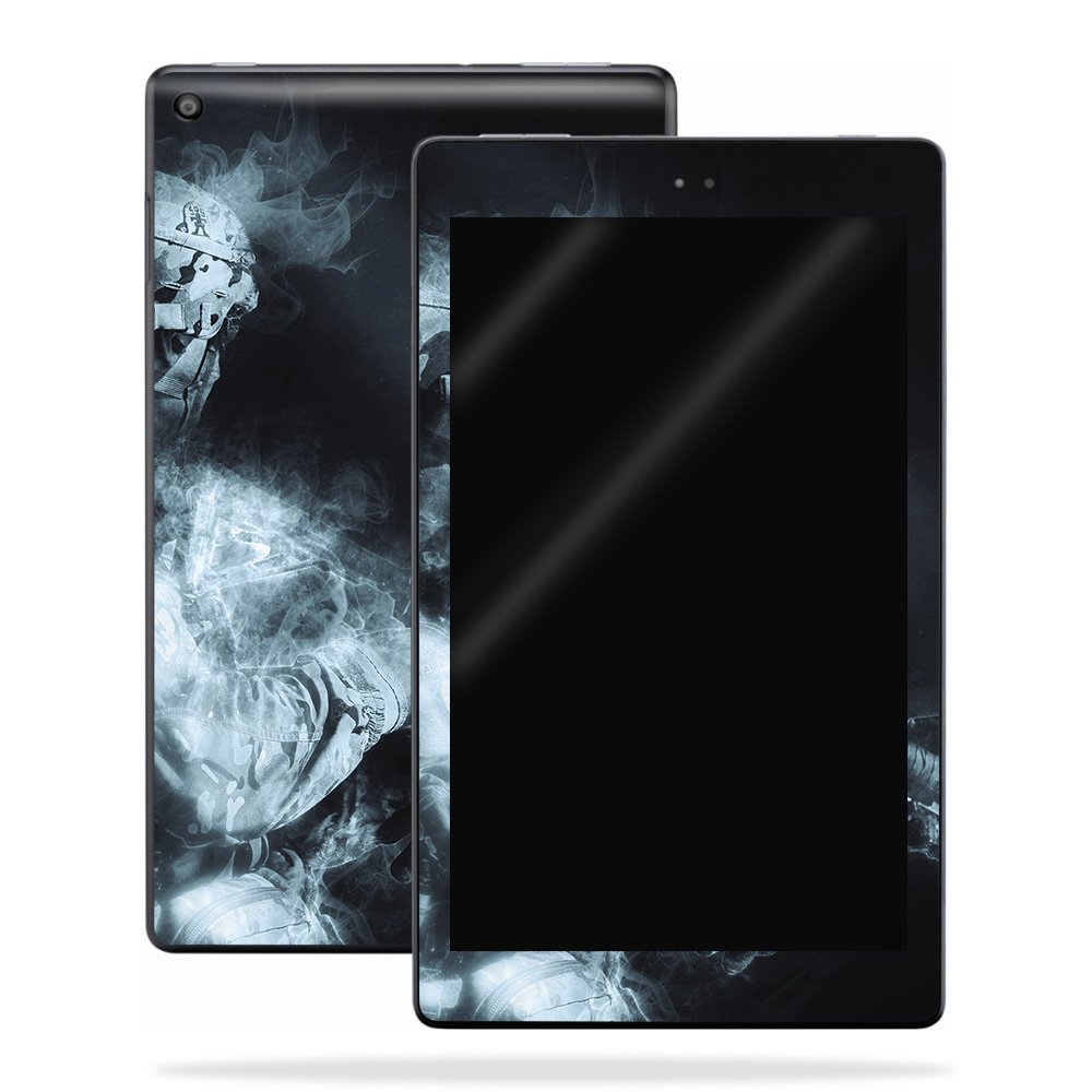 MightySkins Skin Compatible with Amazon Kindle Fire HD 10 (2017) - Ghost of A Soldier | Protective, Durable, and Unique Vinyl Decal wrap Cover | Easy to Apply, Remove | Made in The USA