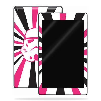 MightySkins Skin Compatible with Amazon Kindle Fire HD 10 (2017) - Pink Star Rays | Protective, Durable, and Unique Vinyl Decal wrap Cover | Easy to Apply, Remove, and Change Styles | Made in The USA
