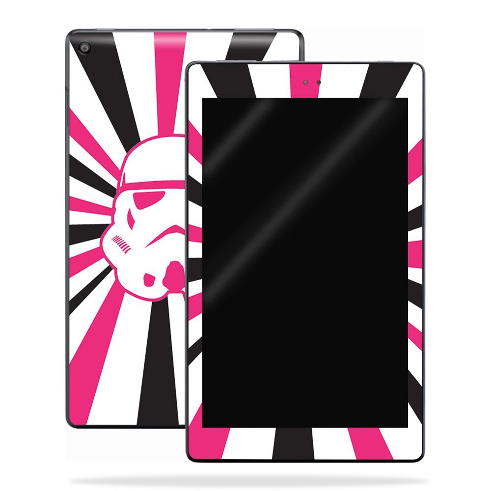 MightySkins Skin Compatible with Amazon Kindle Fire HD 10 (2017) - Pink Star Rays | Protective, Durable, and Unique Vinyl Decal wrap Cover | Easy to Apply, Remove, and Change Styles | Made in The USA
