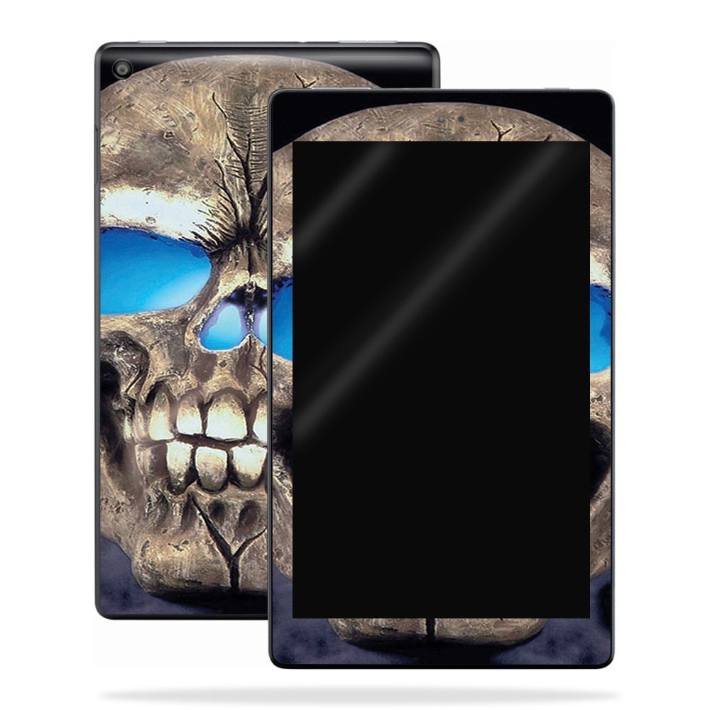 MightySkins Skin Compatible with Amazon Kindle Fire HD 10 (2017) - Psycho Skull | Protective, Durable, and Unique Vinyl Decal wrap Cover | Easy to Apply, Remove, and Change Styles | Made in The USA