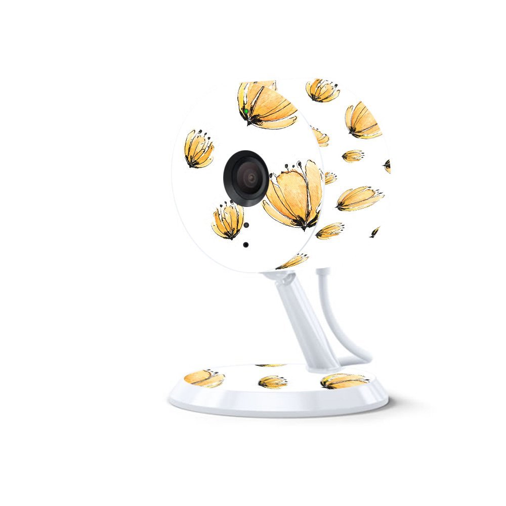 MightySkins Skin Compatible with Amazon Cloud Cam - Yellow Poppy | Protective, Durable, and Unique Vinyl Decal wrap Cover | Easy to Apply, Remove, and Change Styles | Made in The USA
