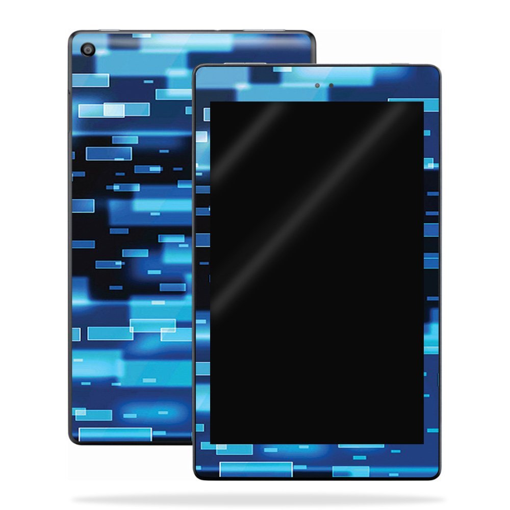 MightySkins Skin Compatible with Amazon Kindle Fire HD 10 (2017) - Space Blocks | Protective, Durable, and Unique Vinyl Decal wrap Cover | Easy to Apply, Remove, and Change Styles | Made in The USA