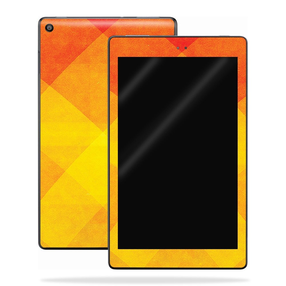 MightySkins Skin Compatible with Amazon Kindle Fire HD 10 (2017) - Orange Texture | Protective, Durable, and Unique Vinyl Decal wrap Cover | Easy to Apply, Remove, and Change Styles | Made in The USA