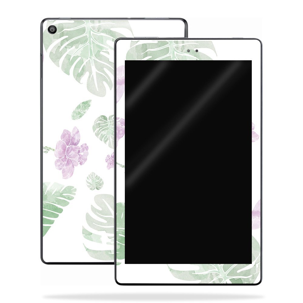 MightySkins Skin Compatible with Amazon Kindle Fire HD 10 (2017) - Water Color Flowers | Protective, Durable, and Unique Vinyl Decal wrap Cover | Easy to Apply, Remove | Made in The USA