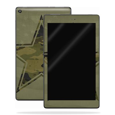 MightySkins Skin Compatible with Amazon Kindle Fire HD 10 (2017) - Army Star | Protective, Durable, and Unique Vinyl Decal wrap Cover | Easy to Apply, Remove, and Change Styles | Made in The USA