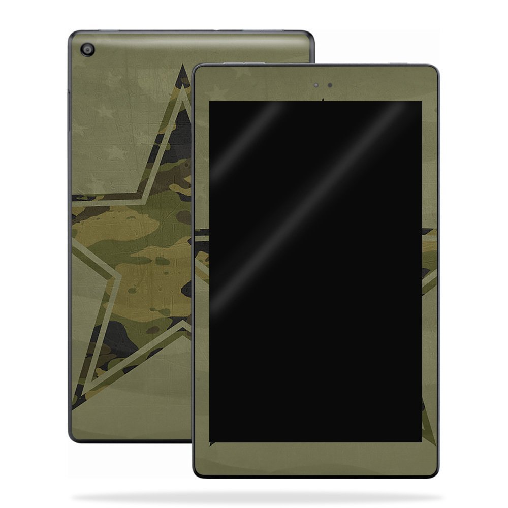 MightySkins Skin Compatible with Amazon Kindle Fire HD 10 (2017) - Army Star | Protective, Durable, and Unique Vinyl Decal wrap Cover | Easy to Apply, Remove, and Change Styles | Made in The USA