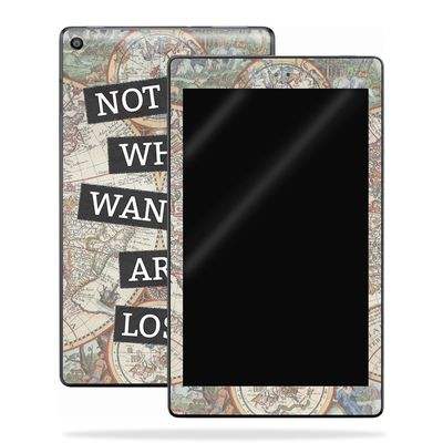 MightySkins Skin Compatible with Amazon Kindle Fire HD 10 (2017) - Who Wander | Protective, Durable, and Unique Vinyl Decal wrap Cover | Easy to Apply, Remove, and Change Styles | Made in The USA