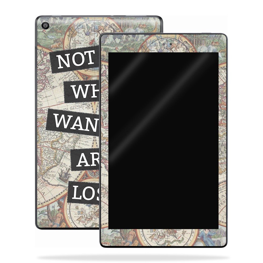 MightySkins Skin Compatible with Amazon Kindle Fire HD 10 (2017) - Who Wander | Protective, Durable, and Unique Vinyl Decal wrap Cover | Easy to Apply, Remove, and Change Styles | Made in The USA