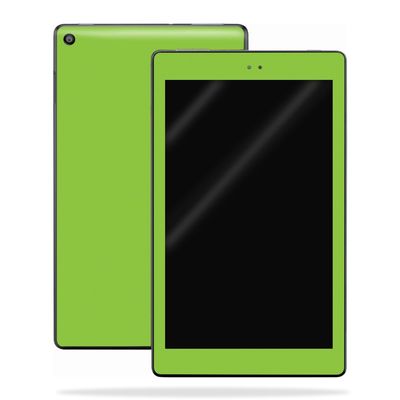 MightySkins Skin Compatible with Amazon Kindle Fire HD 10 (2017) - Solid Lime Green | Protective, Durable, and Unique Vinyl Decal wrap Cover | Easy to Apply, Remove | Made in The USA