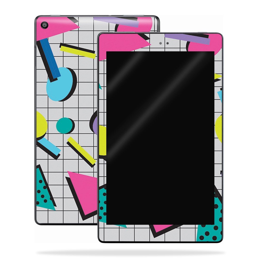 MightySkins Skin Compatible with Amazon Kindle Fire HD 10 (2017) - Awesome 80s | Protective, Durable, and Unique Vinyl Decal wrap Cover | Easy to Apply, Remove, and Change Styles | Made in The USA