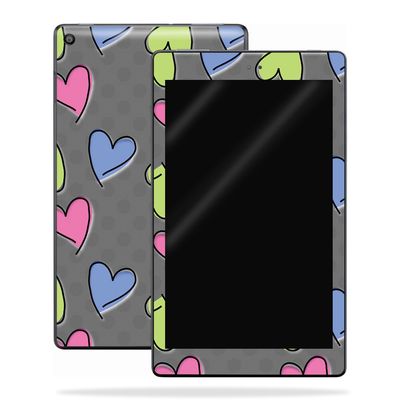 MightySkins Skin Compatible with Amazon Kindle Fire HD 10 (2017) - Girly | Protective, Durable, and Unique Vinyl Decal wrap Cover | Easy to Apply, Remove, and Change Styles | Made in The USA