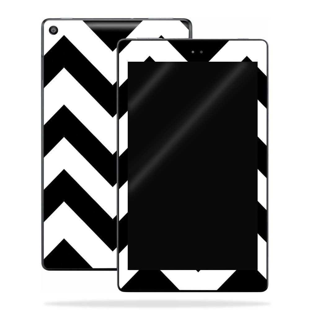 MightySkins Skin Compatible with Amazon Kindle Fire HD 8 (2017) - Black Chevron | Protective, Durable, and Unique Vinyl Decal wrap Cover | Easy to Apply, Remove, and Change Styles | Made in The USA
