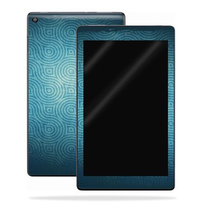 MightySkins Skin Compatible with Amazon Kindle Fire HD 8 (2017) - Blue Swirls | Protective, Durable, and Unique Vinyl Decal wrap Cover | Easy to Apply, Remove, and Change Styles | Made in The USA