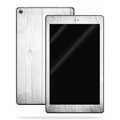 MightySkins Skin Compatible with Amazon Kindle Fire HD 10 (2017) - White Wood | Protective, Durable, and Unique Vinyl Decal wrap Cover | Easy to Apply, Remove, and Change Styles | Made in The USA