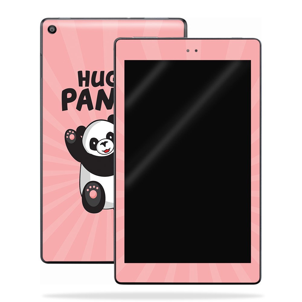 MightySkins Skin Compatible with Amazon Kindle Fire HD 8 (2017) - Hug A Panda | Protective, Durable, and Unique Vinyl Decal wrap Cover | Easy to Apply, Remove, and Change Styles | Made in The USA