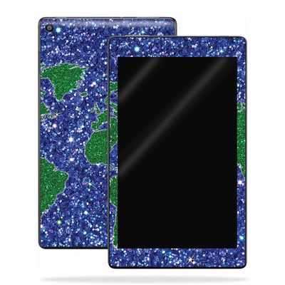 MightySkins Skin Compatible with Amazon Kindle Fire HD 10 (2017) - Bling World | Protective, Durable, and Unique Vinyl Decal wrap Cover | Easy to Apply, Remove, and Change Styles | Made in The USA