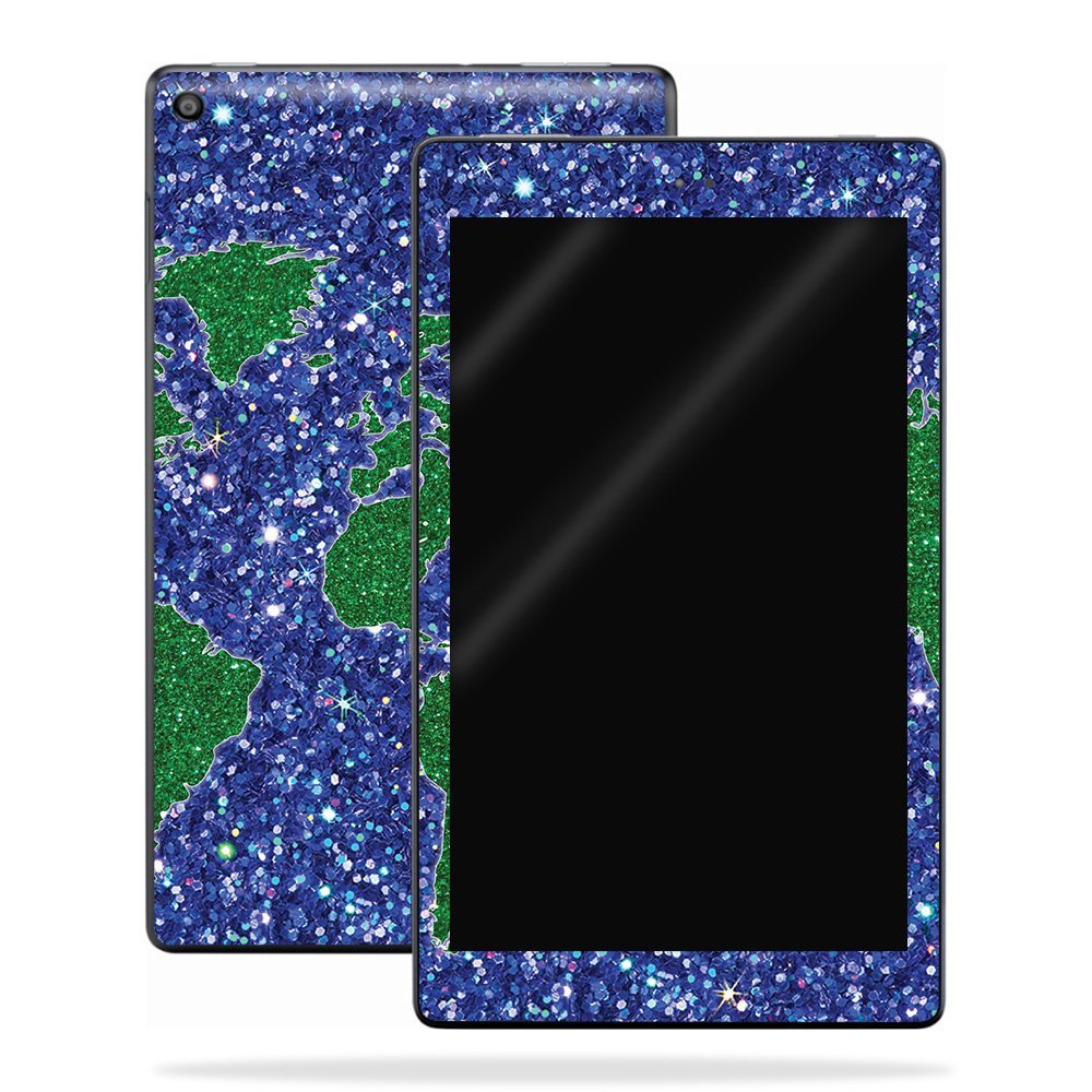 MightySkins Skin Compatible with Amazon Kindle Fire HD 10 (2017) - Bling World | Protective, Durable, and Unique Vinyl Decal wrap Cover | Easy to Apply, Remove, and Change Styles | Made in The USA