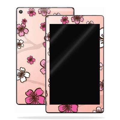 MightySkins Skin Compatible with Amazon Kindle Fire HD 8 (2017) - Cherry Blossom | Protective, Durable, and Unique Vinyl Decal wrap Cover | Easy to Apply, Remove, and Change Styles | Made in The USA