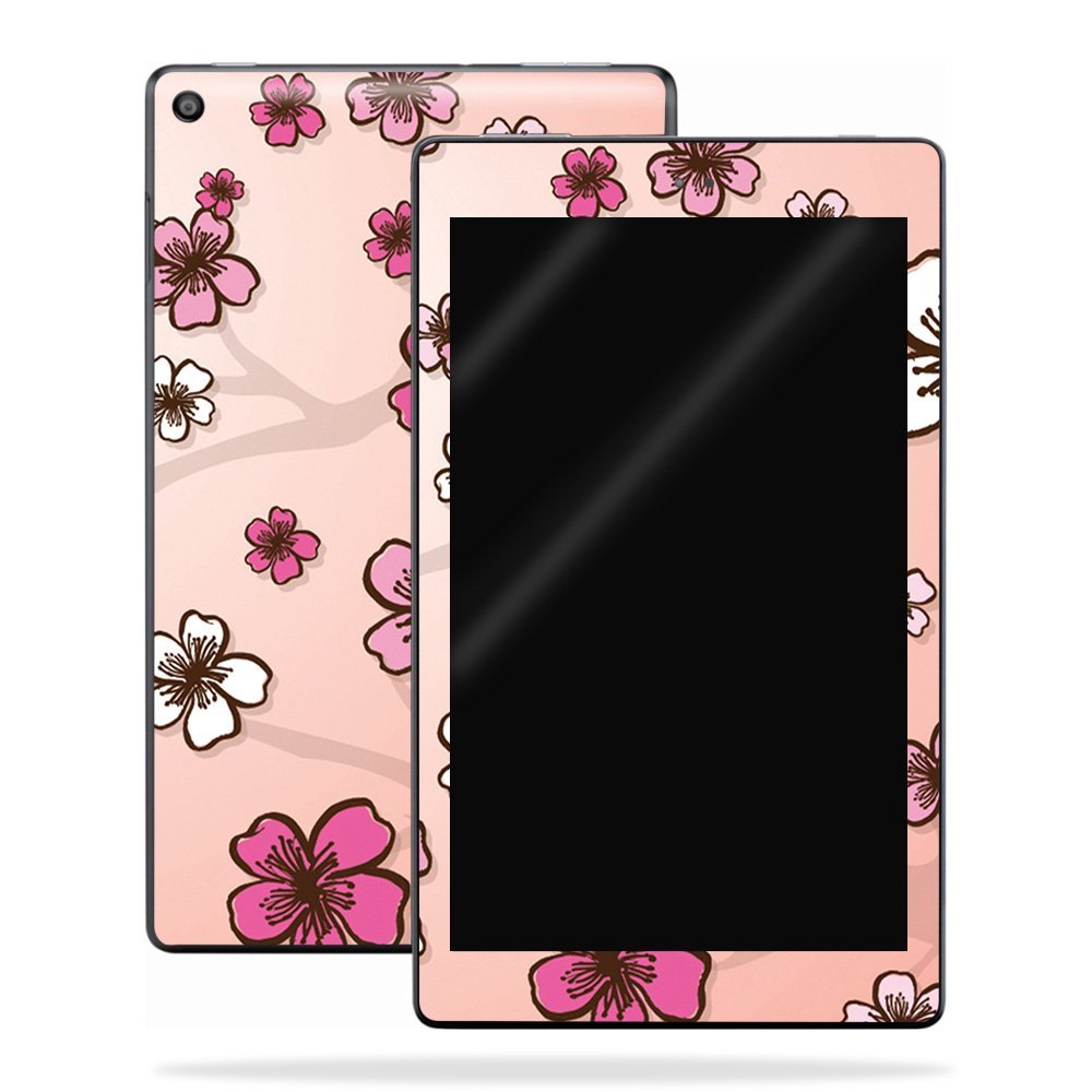 MightySkins Skin Compatible with Amazon Kindle Fire HD 8 (2017) - Cherry Blossom | Protective, Durable, and Unique Vinyl Decal wrap Cover | Easy to Apply, Remove, and Change Styles | Made in The USA