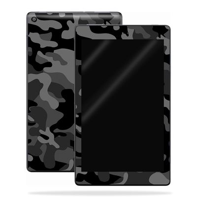 MightySkins Skin Compatible with Amazon Kindle Fire HD 10 (2017) - Black Camo | Protective, Durable, and Unique Vinyl Decal wrap Cover | Easy to Apply, Remove, and Change Styles | Made in The USA