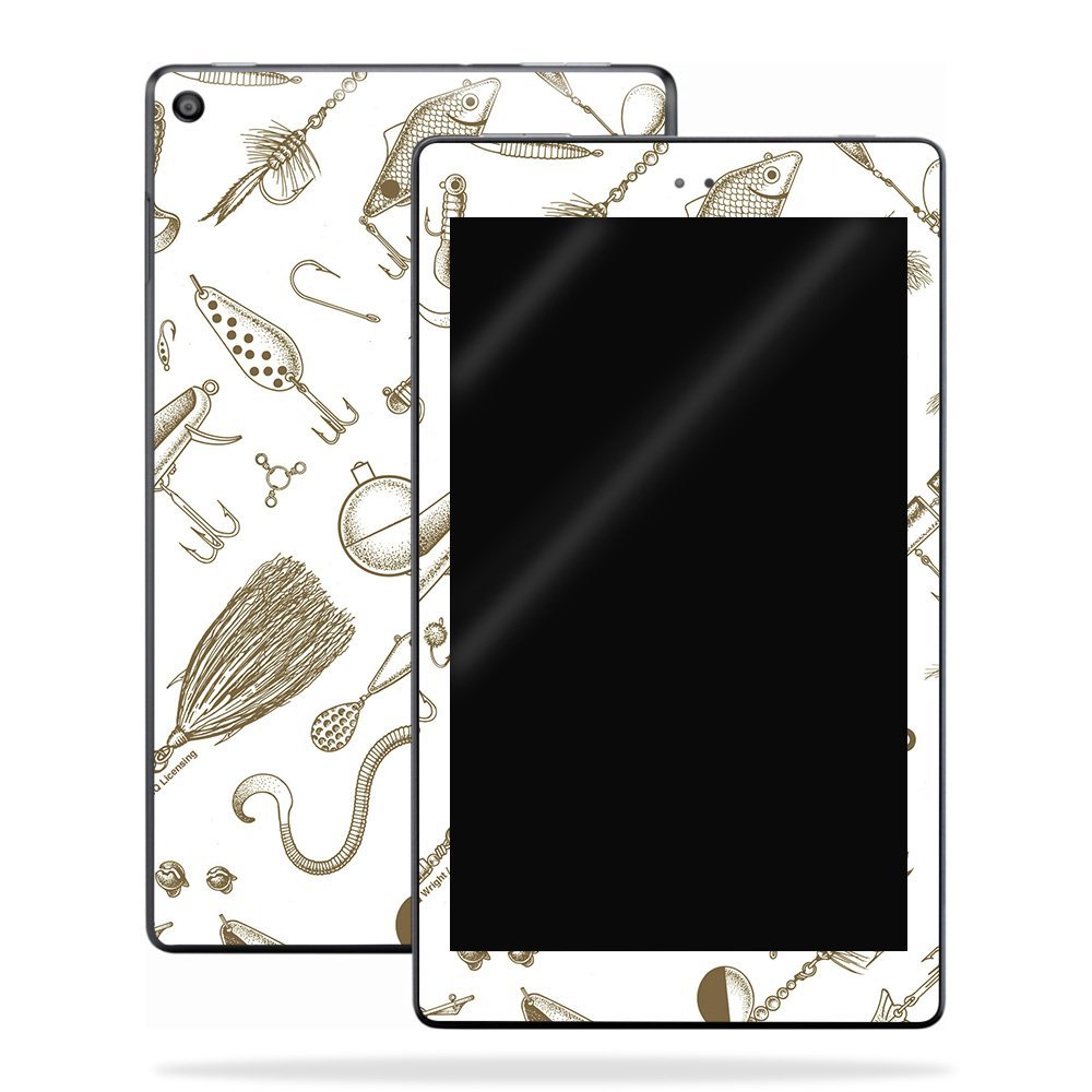 MightySkins Skin Compatible with Amazon Kindle Fire HD 10 (2017) - Retro Lures | Protective, Durable, and Unique Vinyl Decal wrap Cover | Easy to Apply, Remove, and Change Styles | Made in The USA