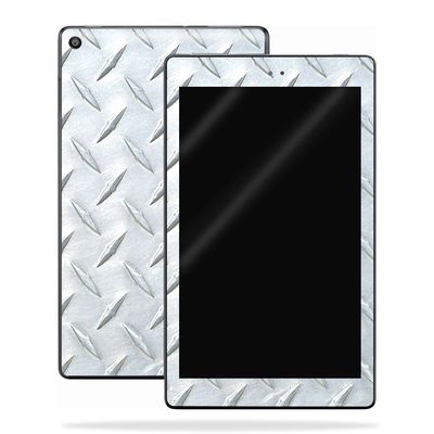 MightySkins Skin Compatible with Amazon Kindle Fire HD 10 (2017) - Diamond Plate | Protective, Durable, and Unique Vinyl Decal wrap Cover | Easy to Apply, Remove, and Change Styles | Made in The USA