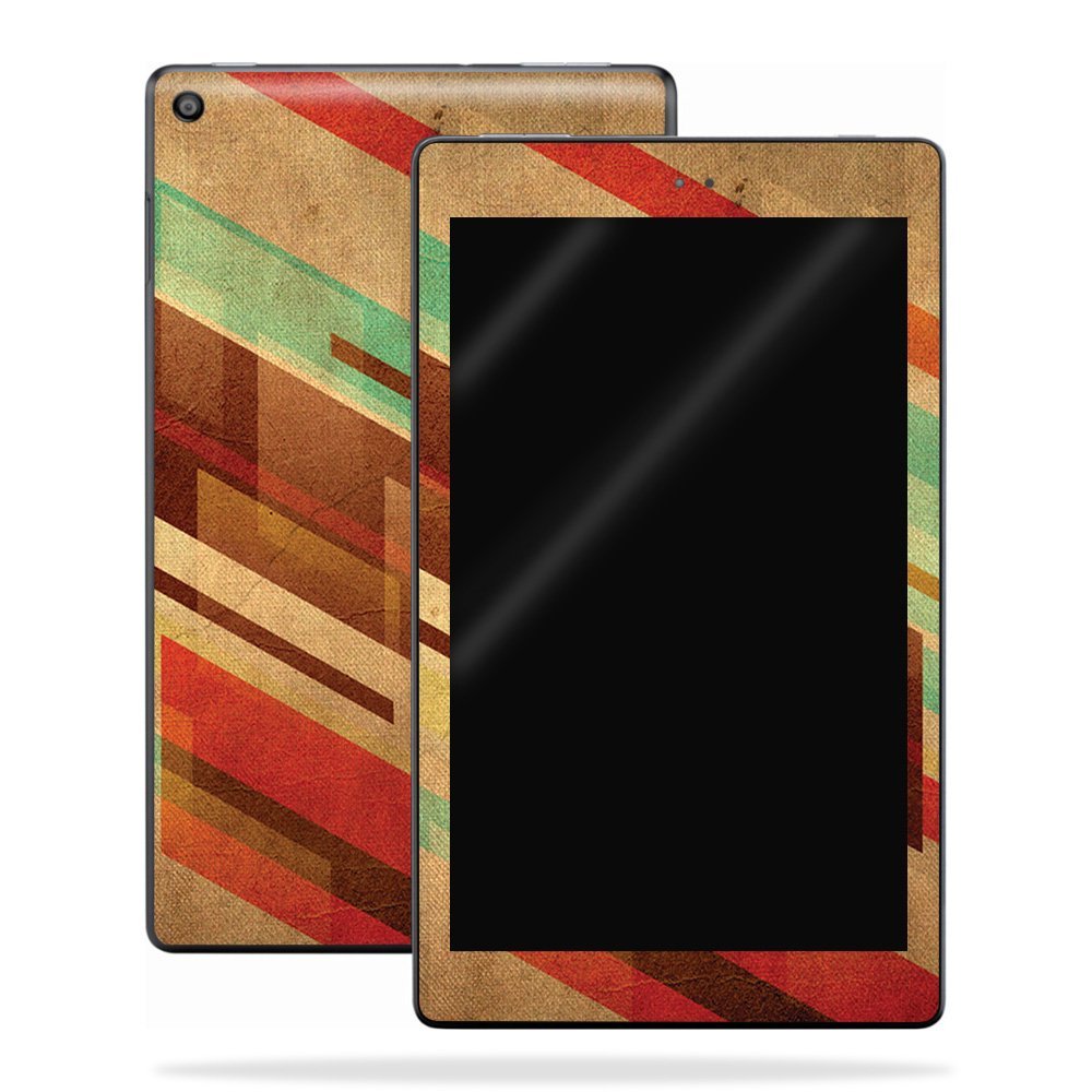 MightySkins Skin Compatible with Amazon Kindle Fire HD 8 (2017) - Abstract Wood | Protective, Durable, and Unique Vinyl Decal wrap Cover | Easy to Apply, Remove, and Change Styles | Made in The USA