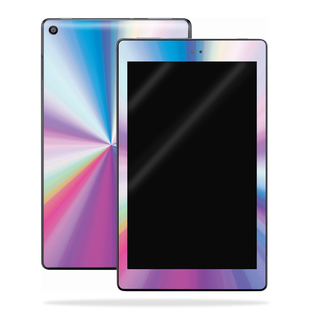 MightySkins Skin Compatible with Amazon Kindle Fire HD 10 (2017) - Rainbow Zoom | Protective, Durable, and Unique Vinyl Decal wrap Cover | Easy to Apply, Remove, and Change Styles | Made in The USA