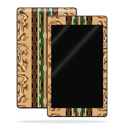 MightySkins Skin Compatible with Amazon Kindle Fire HD 10 (2017) - Desert Stripes | Protective, Durable, and Unique Vinyl Decal wrap Cover | Easy to Apply, Remove, and Change Styles | Made in The USA