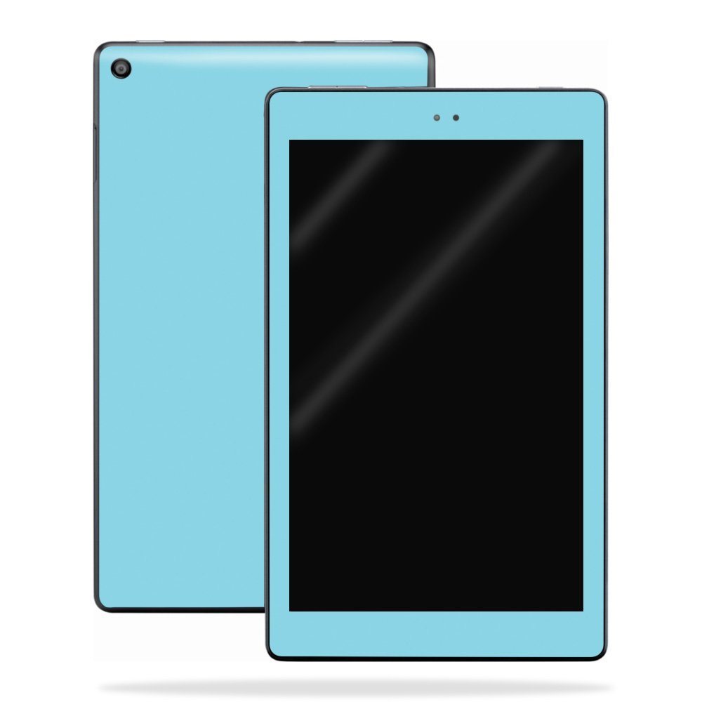 MightySkins Skin Compatible with Amazon Kindle Fire HD 8 (2017) - Solid Baby Blue | Protective, Durable, and Unique Vinyl Decal wrap Cover | Easy to Apply, Remove, and Change Styles | Made in The USA