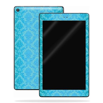 MightySkins Skin Compatible with Amazon Kindle Fire HD 8 (2017) - Blue Vintage | Protective, Durable, and Unique Vinyl Decal wrap Cover | Easy to Apply, Remove, and Change Styles | Made in The USA