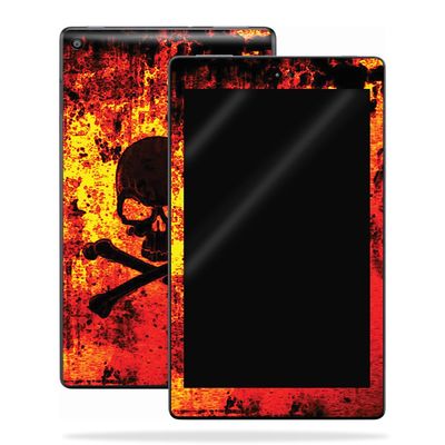 MightySkins Skin Compatible with Amazon Kindle Fire HD 10 (2017) - Bio Skull | Protective, Durable, and Unique Vinyl Decal wrap Cover | Easy to Apply, Remove, and Change Styles | Made in The USA