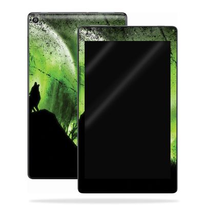 MightySkins Skin Compatible with Amazon Kindle Fire HD 10 (2017) - Howling Wolf | Protective, Durable, and Unique Vinyl Decal wrap Cover | Easy to Apply, Remove, and Change Styles | Made in The USA