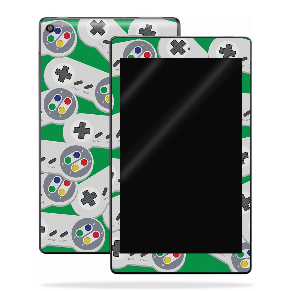 MightySkins Skin Compatible with Amazon Kindle Fire HD 10 (2017) - Retro Controllers 1 | Protective, Durable, and Unique Vinyl Decal wrap Cover | Easy to Apply, Remove | Made in The USA