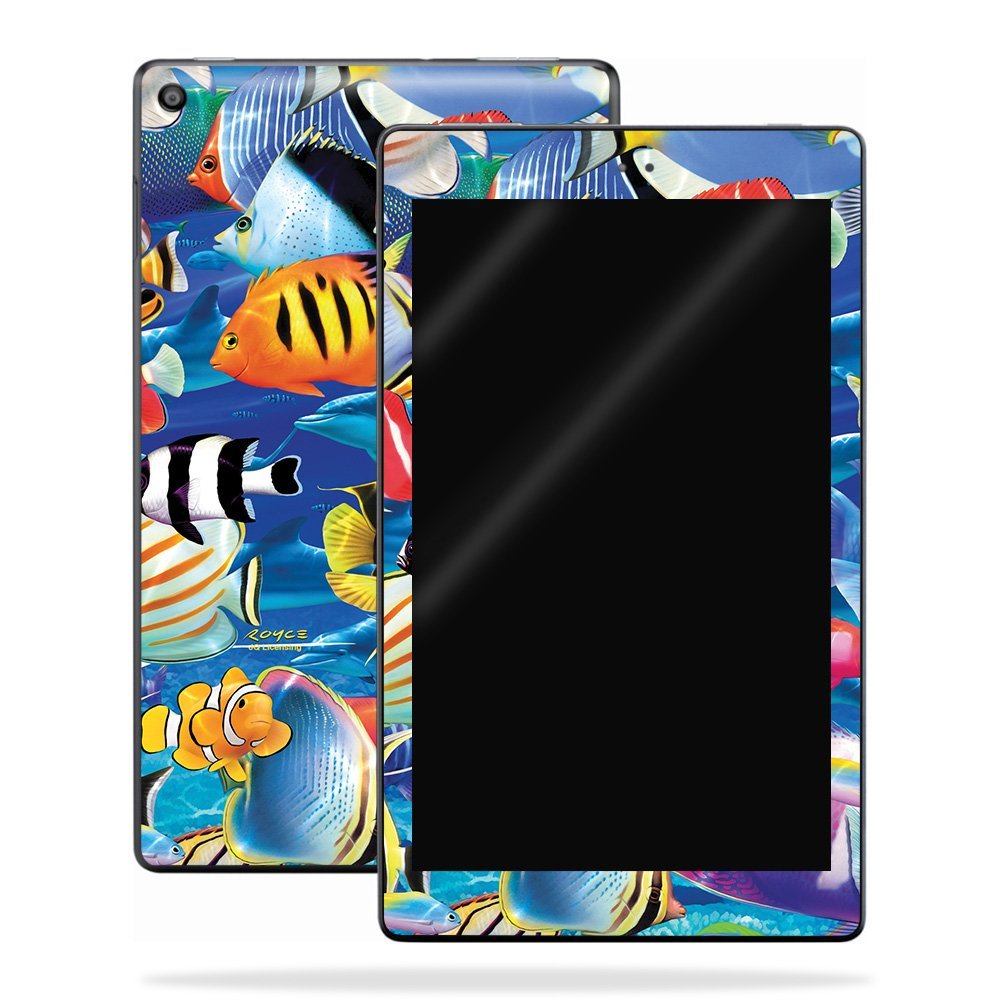 MightySkins Skin Compatible with Amazon Kindle Fire HD 10 (2017) - Tropical Fish | Protective, Durable, and Unique Vinyl Decal wrap Cover | Easy to Apply, Remove, and Change Styles | Made in The USA