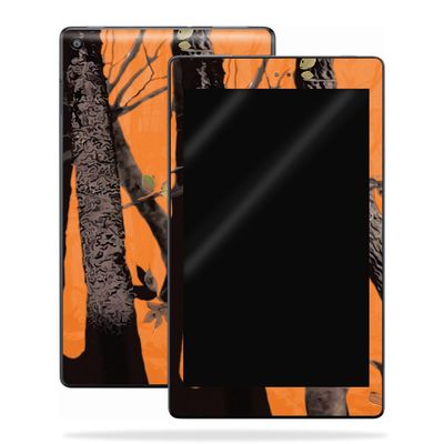 MightySkins Skin Compatible with Amazon Kindle Fire HD 10 (2017) - Orange Camo | Protective, Durable, and Unique Vinyl Decal wrap Cover | Easy to Apply, Remove, and Change Styles | Made in The USA