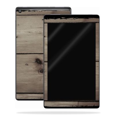MightySkins Skin Compatible with Amazon Kindle Fire HD 10 (2017) - Wooden | Protective, Durable, and Unique Vinyl Decal wrap Cover | Easy to Apply, Remove, and Change Styles | Made in The USA