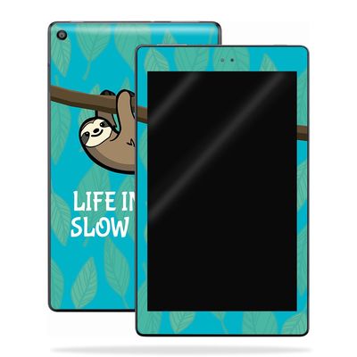 MightySkins Skin Compatible with Amazon Kindle Fire HD 10 (2017) - Slow Sloth | Protective, Durable, and Unique Vinyl Decal wrap Cover | Easy to Apply, Remove, and Change Styles | Made in The USA