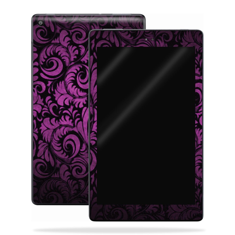 MightySkins Skin Compatible with Amazon Kindle Fire HD 10 (2017) - Purple Style | Protective, Durable, and Unique Vinyl Decal wrap Cover | Easy to Apply, Remove, and Change Styles | Made in The USA