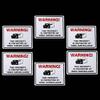 6 VIDEO SURVEILLANCE CAMERAS IN USE WARNING STICKERS 3x4" view 1
