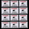 12 Security Cameras in USE Warning Sticker Decals LOT 3x4" view 1