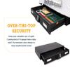 SnapSafe Under Bed Safe, Large Under Bed Gun Safe for Firearms, Ammunition and Valuables Fits in Trunk of Small SUVs Easy Access, Out of Sight, Space Saving Black, 40 x 6 x 22 Inches view 3