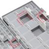 Aidetek BOXALL96 96 lids Enclosure SMD SMT Surface Mount SMD SMT Parts Box Lab view 4